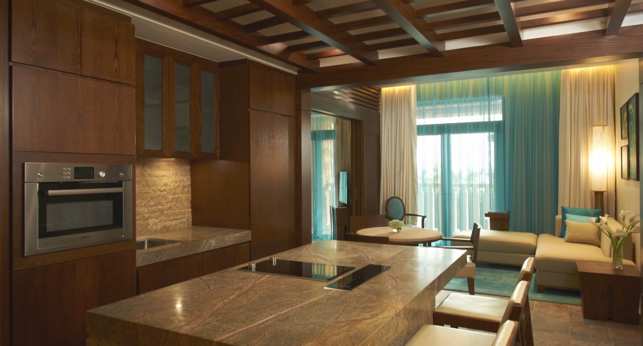 Sofitel Dubai Palm Apartments Exterior foto 3D rendering of a kitchen